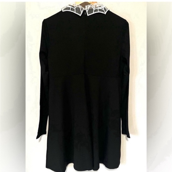 Killstar Charmed School Dress Black White Lace Collar Wednesday Addams Size XXL - Picture 3 of 12